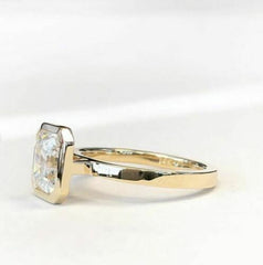 3 Carat Asscher Cut Diamond Engagement Ring for Women, Wedding Ring