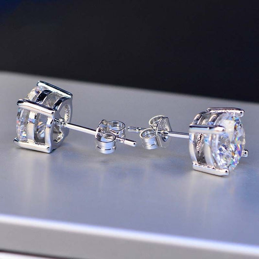 5.0 TCW Round Cut  Diamond Stud Earrings For Women, Wedding Earrings, Engagement Earrings, Christmas Gifts
