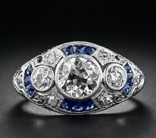 1.5 Carat Round Cut CVD Lab Grown Diamond Engagement Ring for Women, Wedding Ring, Christmas Gifts