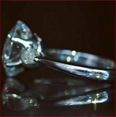 4 Carat Round Cut Diamond Engagement Ring for Women, Wedding Ring, Christmas Gifts