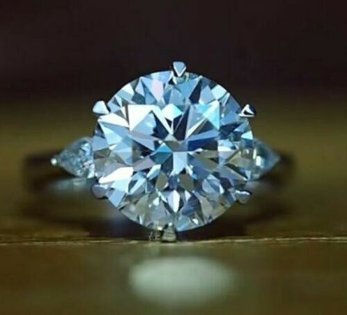 4 Carat Round Cut Diamond Engagement Ring for Women, Wedding Ring, Christmas Gifts