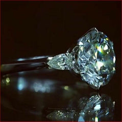 4 Carat Round Cut Diamond Engagement Ring for Women, Wedding Ring, Christmas Gifts