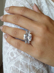 3 Carat Radiant Cut Diamond Engagement Ring For Women, Wedding Ring, Christmas Gifts