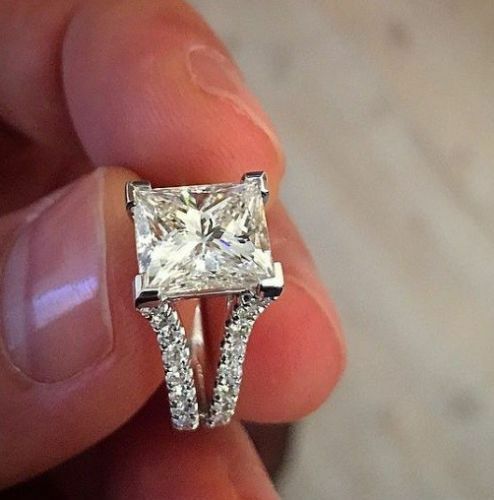 2.5 Carat Radiant Cut Diamond Engagement Ring for Women, Wedding Ring, Christmas Gifts