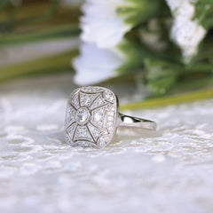 0.50 CT Round Cut Diamond Engagement Ring for Women, Wedding Ring