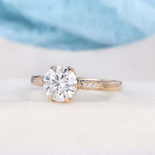 2 Carat Round Cut Diamond Engagement Ring for Women, Wedding Ring, Anniversary Gifts