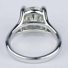 3.50 Carat Round Cut CVD Lab Grown Diamond Engagement Ring for Women, Three Stone Ring, Wedding Ring