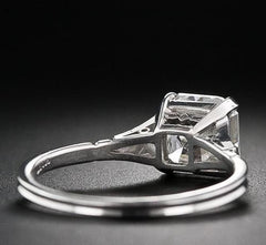 3 Carat Asscher Cut Diamond Engagement Ring for Women, Wedding Ring, Christmas Gifts