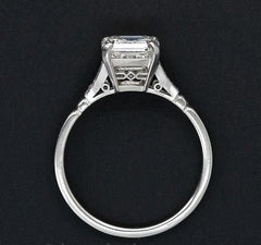3 Carat Asscher Cut Diamond Engagement Ring for Women, Wedding Ring, Christmas Gifts
