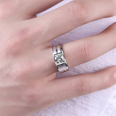 1 Carat Round Cut Diamond Engagement Ring For Women, Wedding Ring, Christmas Gifts