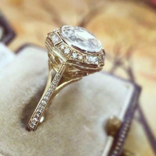 2 Carat Rose Round Cut Diamond Engagement Ring for Women, Wedding Ring