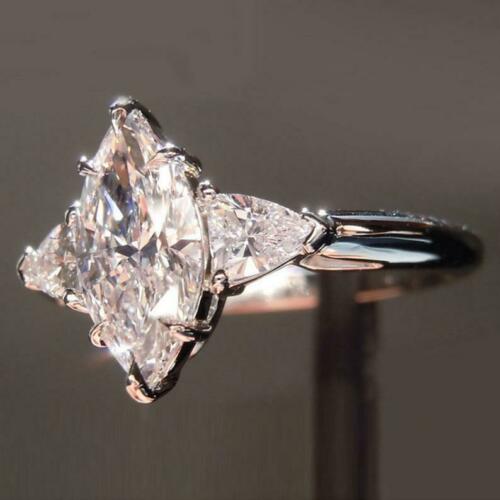 2.5 Carat Marquise Cut Diamond Engagement Rig for Women, Wedding Ring, Christmas Gifts