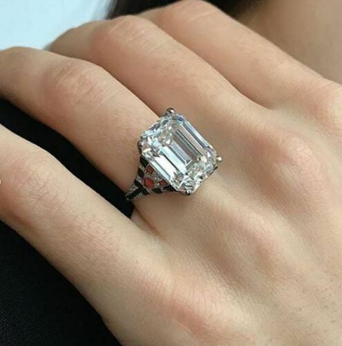 3 Carat Emerald Cut Diamond Engagement Ring for Women, Wedding Ring, Anniversary Gifts For Her