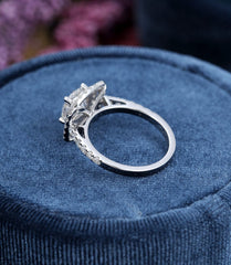 1.5 Carat Cushion Cut Diamond Engagement Ring for Women, Wedding Ring, Christmas Gifts