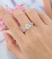 1 Carat Oval Cut Diamond Engagement Ring for Women, Wedding Ring, Anniversary Gifts For Her