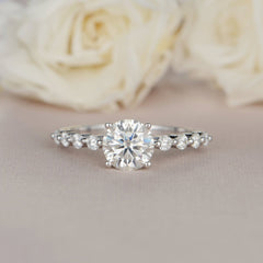 2 Carat Round Cut Diamond Engagement Ring for Women, Wedding Ring, Christmas Gifts