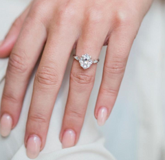 4 Carat Round Cut Diamond Engagement Ring for Women, Wedding Ring, Bridal Set Ring, Christmas Gifts