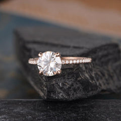 2.5 Carat Round Cut Diamond Engagement Ring for Women, Wedding Ring, Anniversary Gifts For Her
