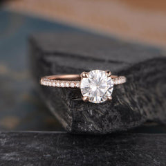 2.5 Carat Round Cut Diamond Engagement Ring for Women, Wedding Ring, Anniversary Gifts For Her