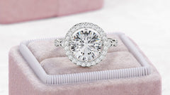 2.5 Carat Round Cut Diamond Engagement Ring for Women, Wedding Ring, Christmas Gifts
