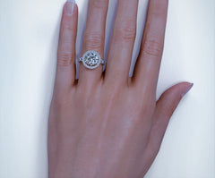 2.5 Carat Round Cut Diamond Engagement Ring for Women, Wedding Ring, Christmas Gifts