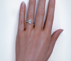 2.5 Carat Oval Cut Diamond Engagement Ring for Women, Wedding Ring, Christmas Gifts