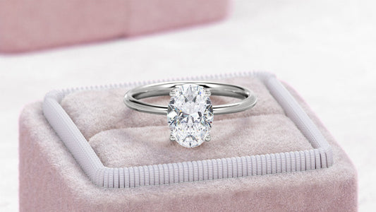 2.5 Carat Oval Cut Diamond Engagement Ring for Women, Wedding Ring, Christmas Gifts