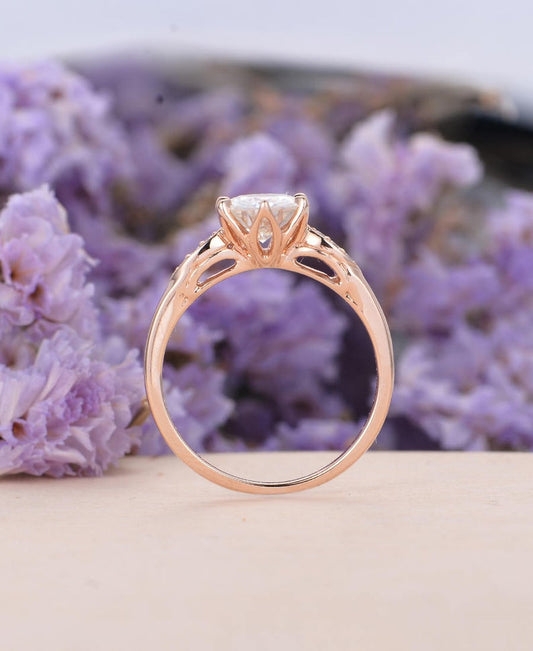 1.5 Carat Round Cut Diamond Engagement Ring for Women, Wedding Ring, Christmas Gifts