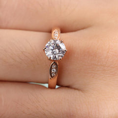 1.5 Carat Round Cut Diamond Engagement Ring for Women, Wedding Ring, Christmas Gifts