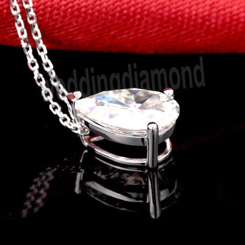 2 CT Pear Cut Diamond Charm Pendant For Women, Christmas Gifts, Anniversary Gifts