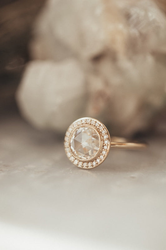 2 Carat Rose Round Cut Diamond Engagement Ring For Women, Wedding Ring, Christmas Gifts