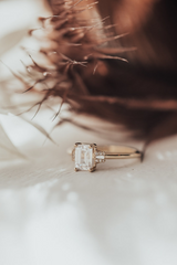 2.5 Carat Emerald Cut Diamond Engagement Ring for Women, Wedding Ring, Christmas Gifts
