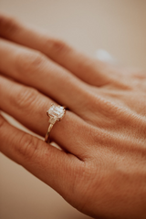 2.5 Carat Emerald Cut Diamond Engagement Ring for Women, Wedding Ring, Christmas Gifts