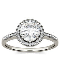1.5 Carat Round Cut Diamond Engagement Ring For Women, Wedding Ring, Halo Engagement Ring