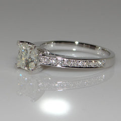 3 Carat Princess Cut Diamond Engagement Ring for Women, Wedding Ring, Christmas Gifts