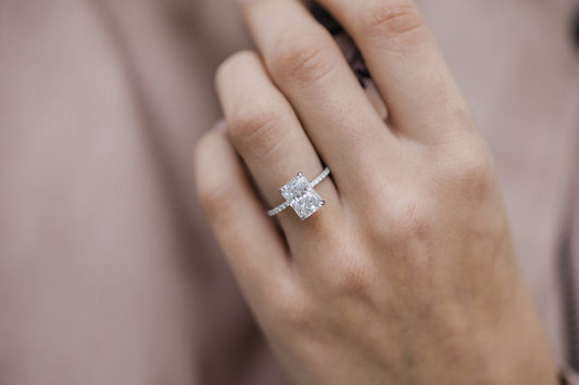 3 Carat Radiant Cut Diamond Engagement Ring for Women, Wedding Ring, Anniversary Gifts For Her