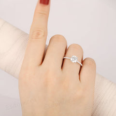 1.5 Carat Round Cut Diamond Engagement Ring for Women, Wedding Ring