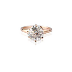 2.5 Carat Round Cut Diamond Engagement Ring for Women, Wedding Ring, Christmas Gifts