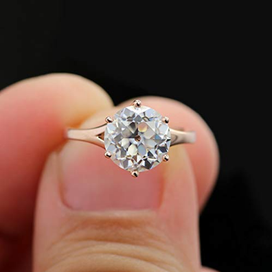2.5 Carat Round Cut Diamond Engagement Ring for Women, Wedding Ring, Christmas Gifts