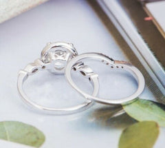 2 Carat Round Cut Diamond Engagement Ring for Women, Bridal Set Wedding Ring