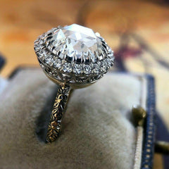 3 Carat Rose Round Cut Diamond Engagement Ring for Women, Wedding Ring, Christmas Gifts
