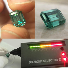 2.5 Carat Green Emerald Cut Diamond Engagement Ring for Women, Wedding Ring