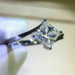 2.5 Carat Princess Cut Diamond Engagement Ring for Women, Wedding Ring, Anniversary Gifts For Her