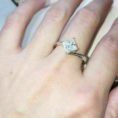 2.5 Carat Princess Cut Diamond Engagement Ring for Women, Wedding Ring, Anniversary Gifts For Her