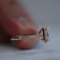 3 Carat Princess Cut Diamond Engagement Ring for Women, Wedding Ring, Anniversary Gifts