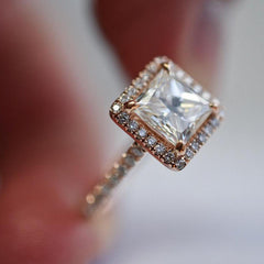 3 Carat Princess Cut Diamond Engagement Ring for Women, Wedding Ring, Anniversary Gifts