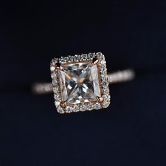 3 Carat Princess Cut Diamond Engagement Ring for Women, Wedding Ring, Anniversary Gifts