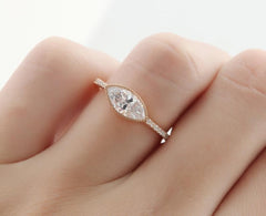 2.5 Carat Marquise Cut Diamond Engagement Ring for Women, Wedding Ring