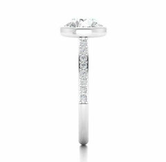2.5 Carat Round Cut CVD Lab Grown Diamond Engagement Ring for Women, Bezel Setting Ring, Wedding Ring