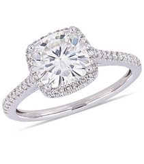 4 Carat Cushion Cut Diamond Engagement Ring for Women, Wedding Ring